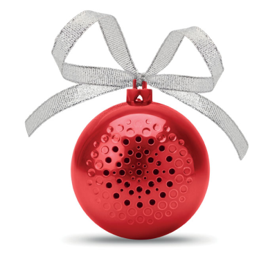 SPEAKER CHRISTMAS BALL in Red